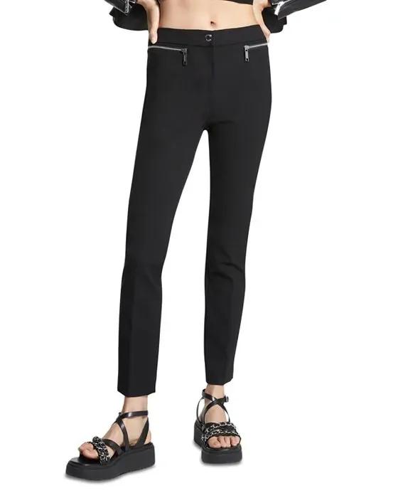 Zip Pocket Ankle Pants
