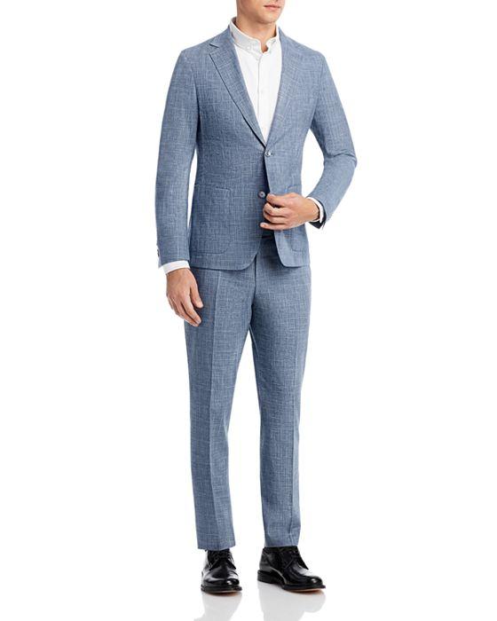 Hanry Wool & Cotton Tonal Plaid Slim Fit Suit
