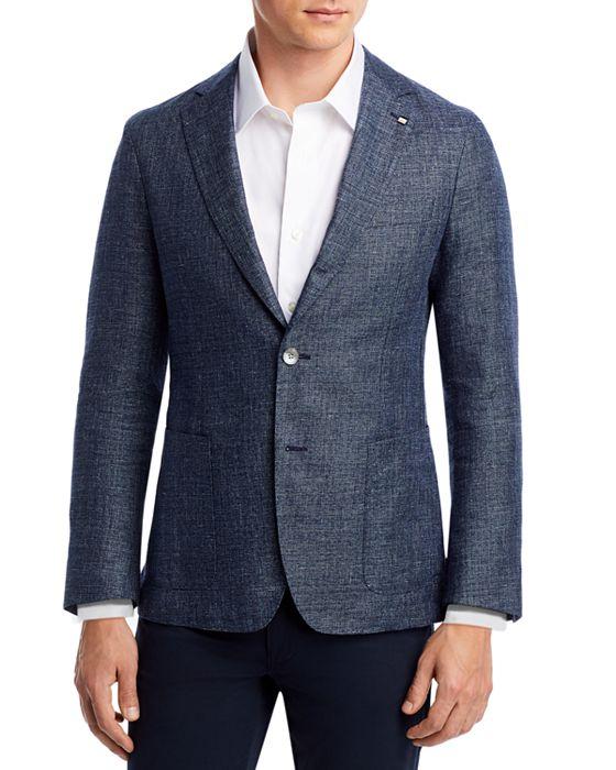 Hanry Linen & Wool Melange Solid Slim Fit Sport Coat