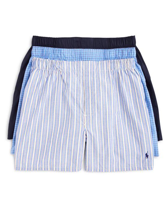 Classic Fit Woven Boxers, Pack of 3
