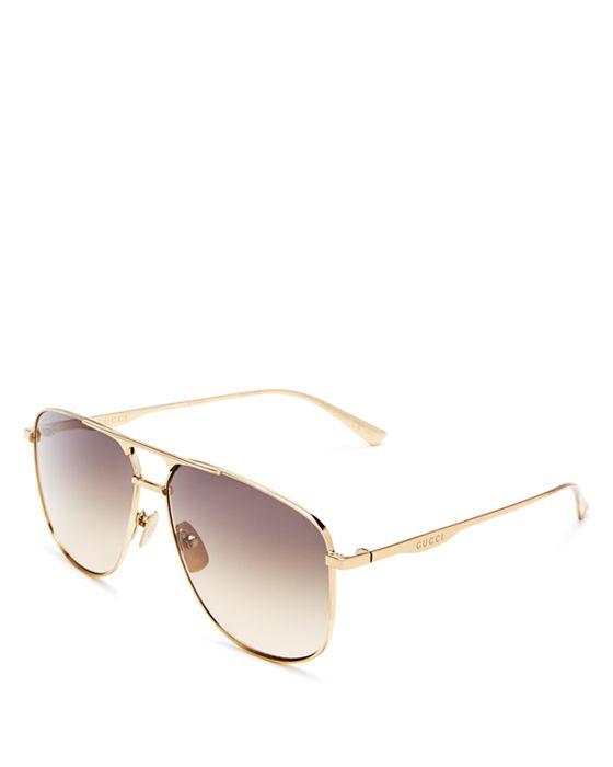 Brow Bar Aviator Sunglasses, 64mm