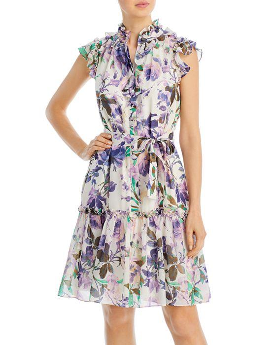 Shiloh Ruffled Floral Button Front Dress