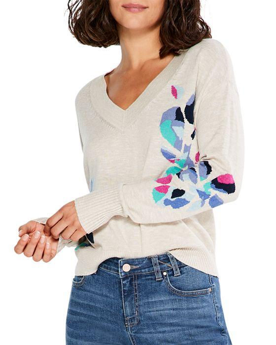 Blooming V Neck Sweater