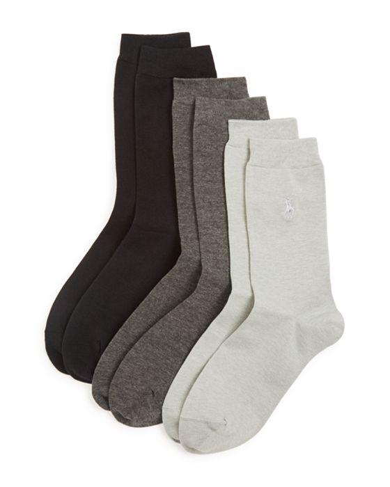 Classic Flat Knit Socks, Set of 3