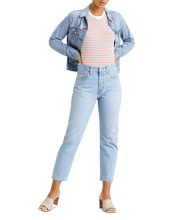501 Original High Rise Cropped Straight Leg Jeans in Luxor Ra