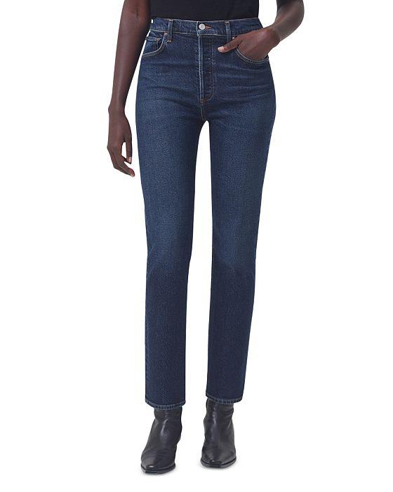 Riley High Rise Slim Jeans in Divided