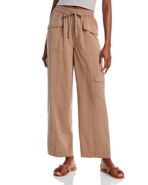 High Rise Pull On Cargo Pants