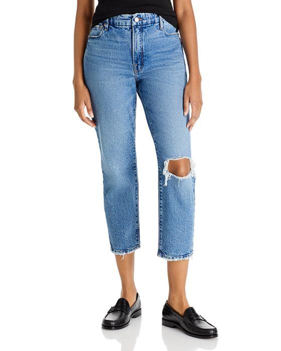 Mid Rise Straight Leg Petite Good Girlfriend Jeans in I262 