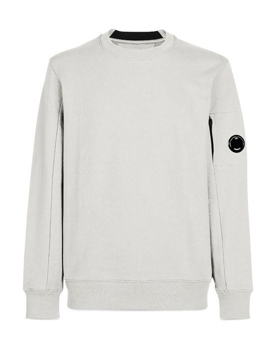 Cotton Diagonal Raised Fleece Back Logo Slim Fit Crewneck Sweatshirt