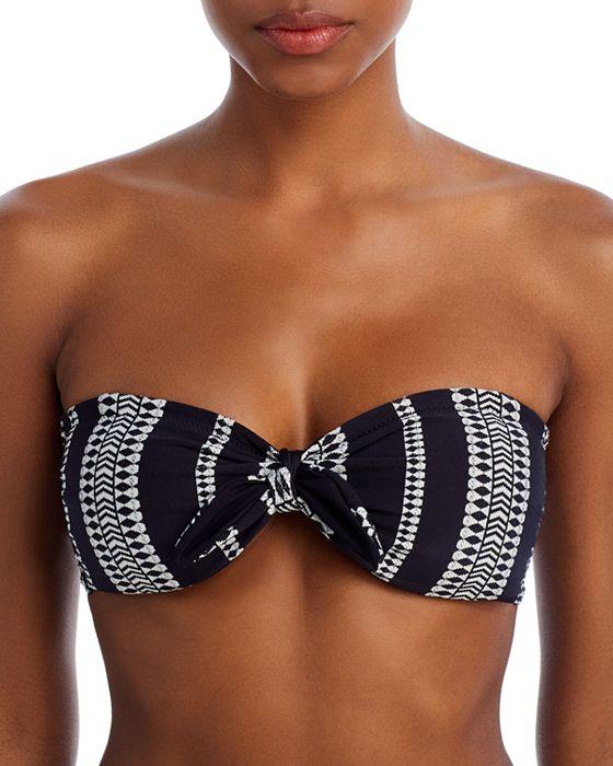 Luchia Printed Bandeau Bikini Top 