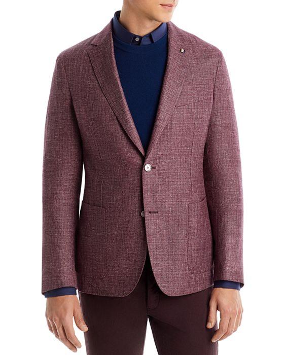 Hanry Linen & Wool Melange Solid Slim Fit Sport Coat