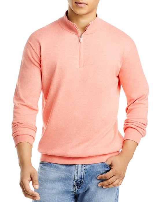 Crest Solid Regular Fit Quarter Zip Sweater