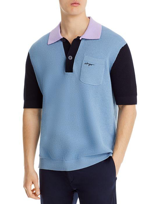Straa Short Sleeve Colorblocked Polo Shirt