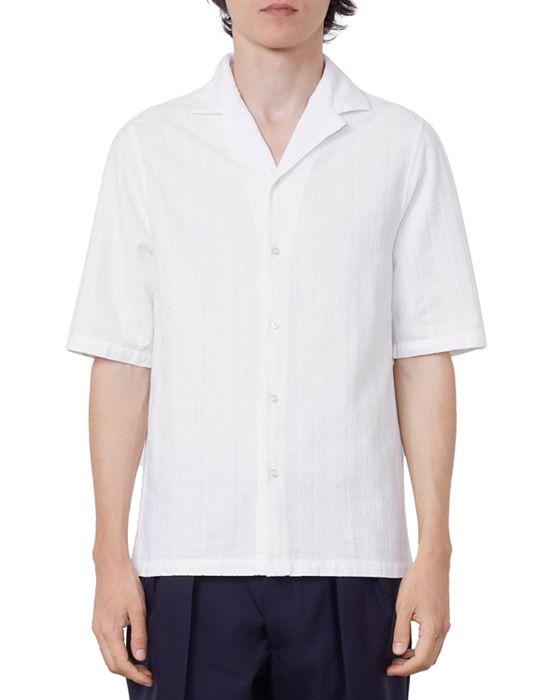 Officine Generale Eren Camp Collar Short Sleeve Shirt