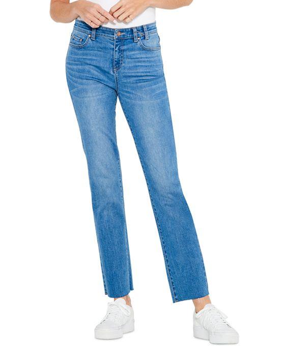 High Rise Ankle Straight Jeans in Horizon