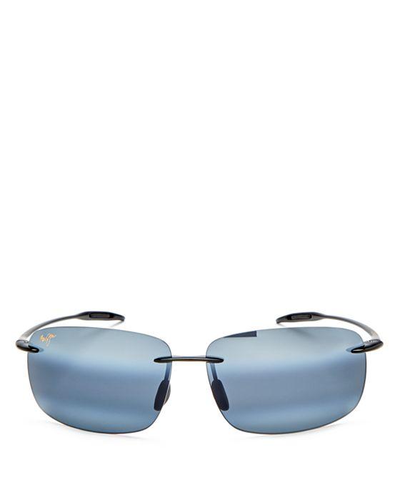 Maui Jim Breakwall Polarized Rimless Square Sunglasses, 63mm
