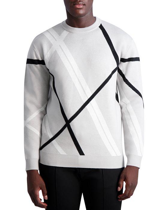 Asymmetric Striped Sweater