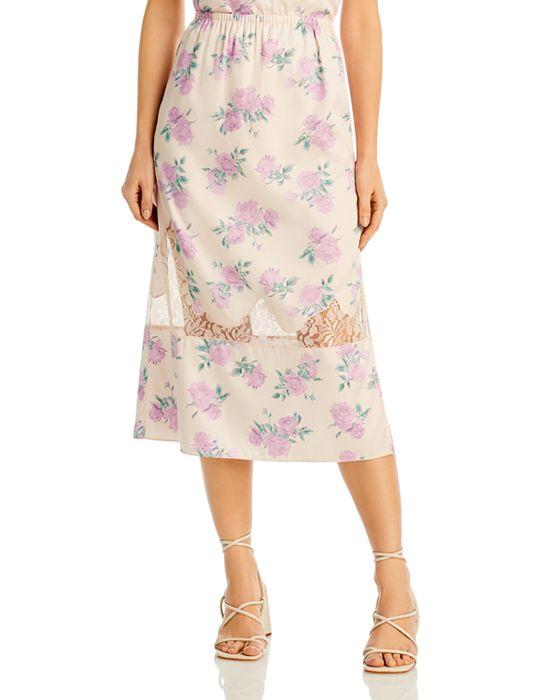 Fayette Lace Insert Floral Skirt