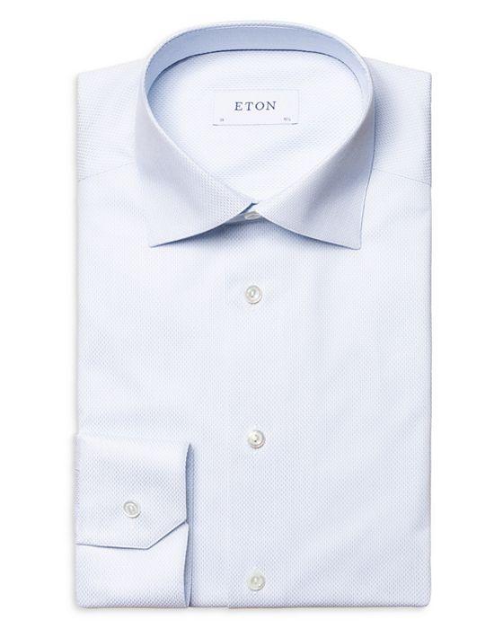 Slim Fit Textured Solid Shirt