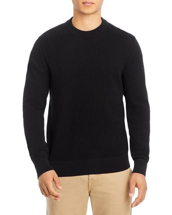 Ecaio 10241475 01 Cotton Textured Regular Fit Crewneck Sweater