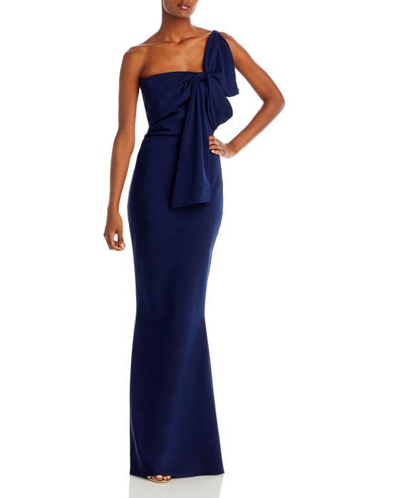 Teresa Bow One Shoulder Gown