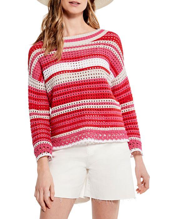 Crochet Boat Neck Sweater