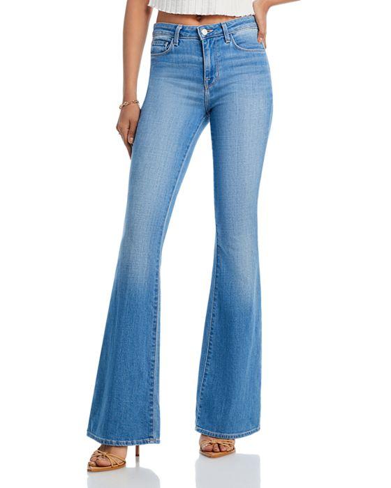 High Rise Flared Jeans in Bal Harbour