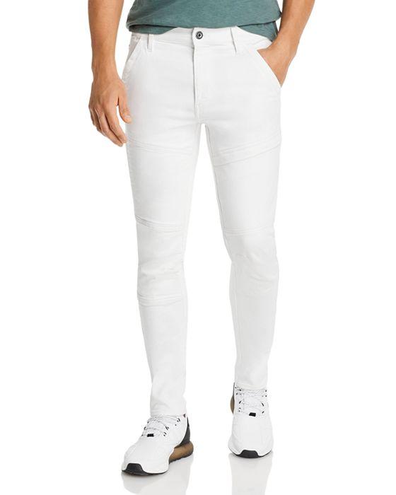 Rackam 3D Skinny Fit Jeans in White   