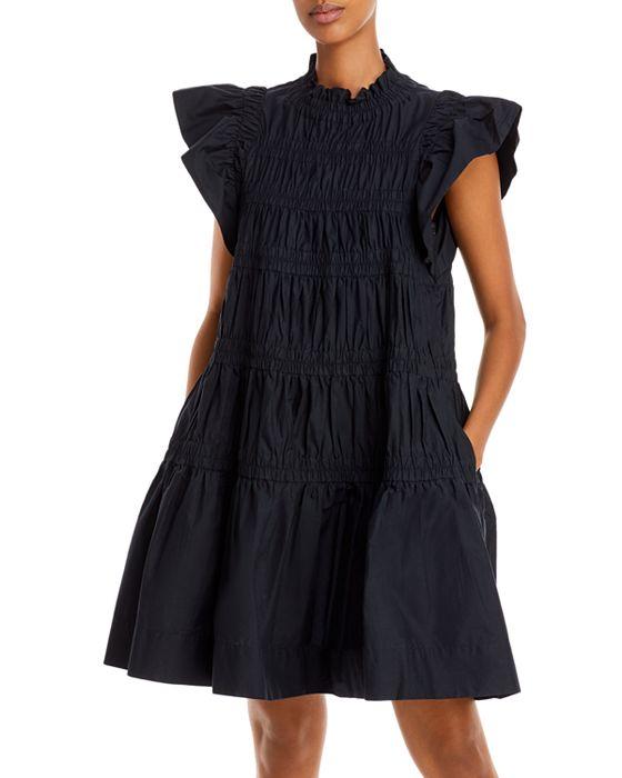 NYC Steph Tiered Cotton Tunic Dress