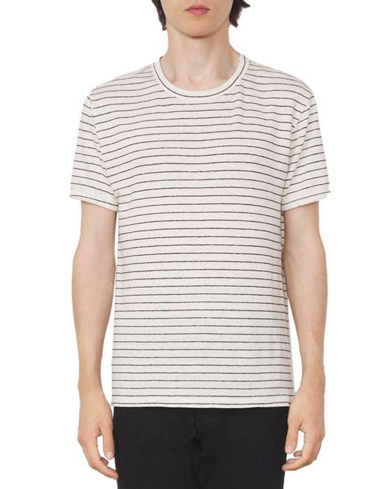 Officine Generale French Striped Short Sleeve Tee