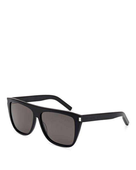 Flat Top Square Sunglasses, 59mm