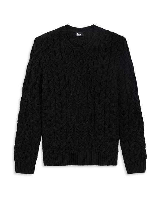 Crewneck Cable Knit Sweater