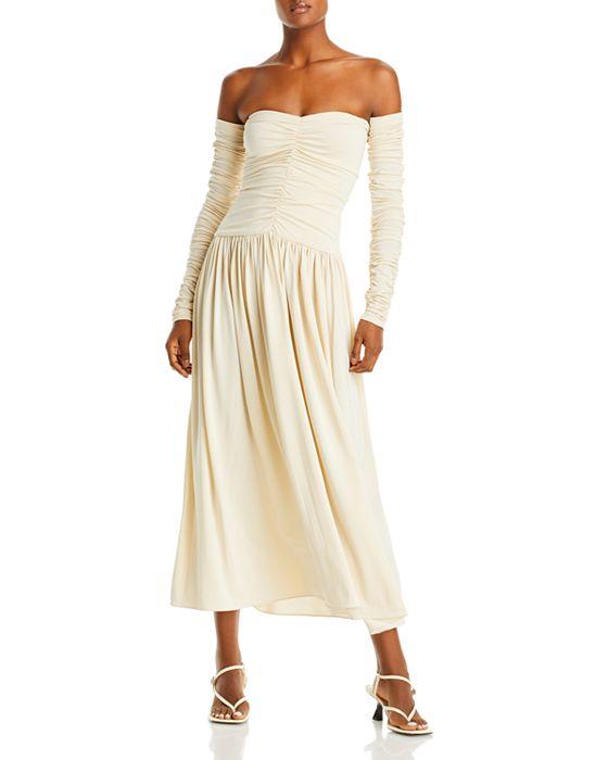 Ruched Strapless Dress