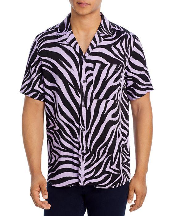 Ellino Zebra Print Regular Fit Shirt 