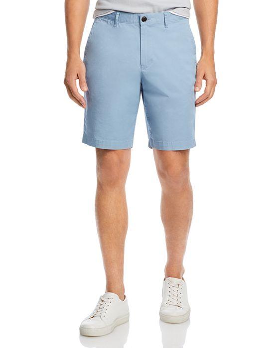 Slim Fit Washed Cotton Shorts 