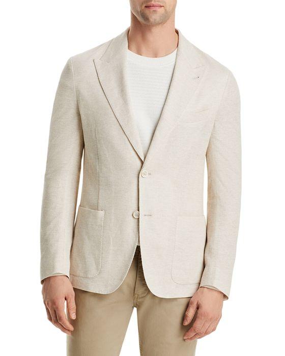 Linen & Cotton Jersey Slim Fit Sport Coat