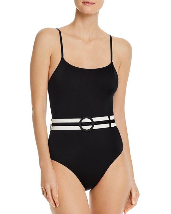 Nina Belted One Piece Swimsuit  