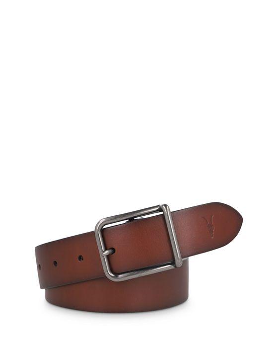 Men's Bar Buckle Leather Belt