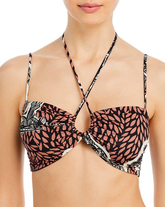 Mali Foliage Print Bikini Top