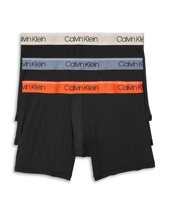 Microfiber Stretch Wicking Boxer Briefs, Pack of 3