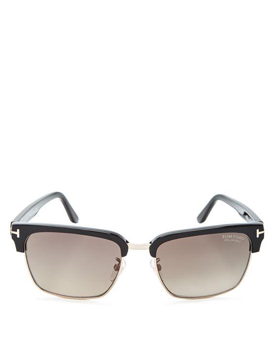 Polarized River Square Sunglasses, 57mm