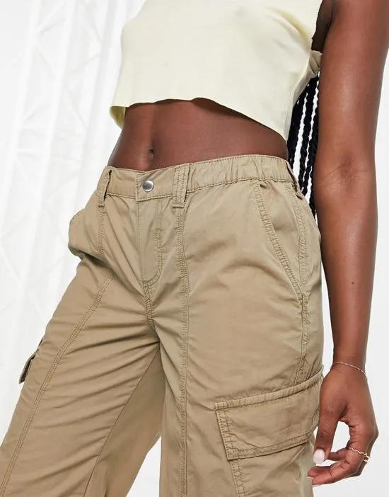 00s cargo pants in washed khaki