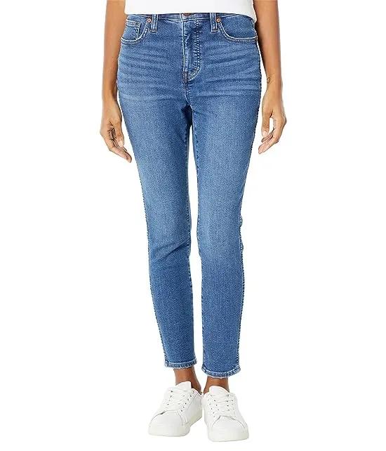 10" High-Rise Skinny Crop Jeans in Bradfield Wash