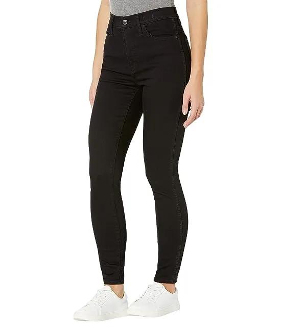 10" High-Rise Skinny Jeans in Black Frost