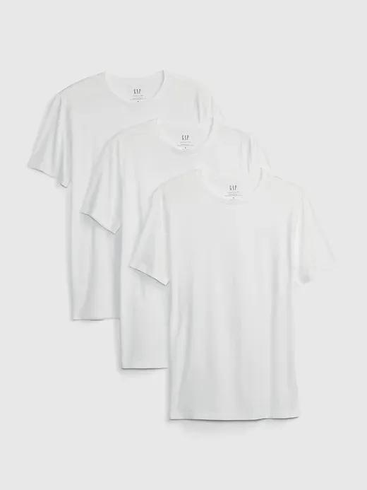 100% Organic Cotton Standard Crewneck T-Shirt (3-Pack)