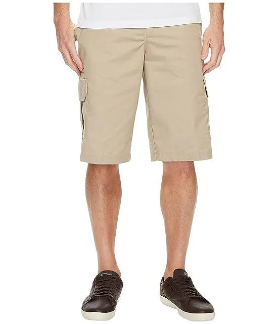 13" Relaxed Fit Mechanical Stretch Cargo Shorts