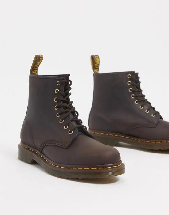 1460 8-eye boots in brown