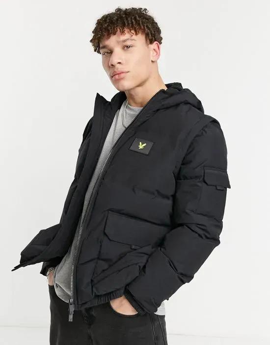 2-in-1 ripstop puffer jacket