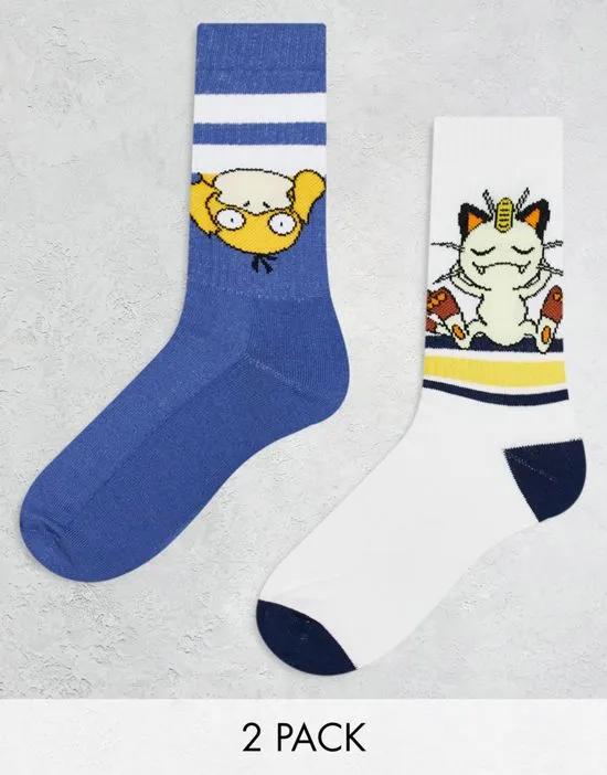 2 pack Pokemon sports socks