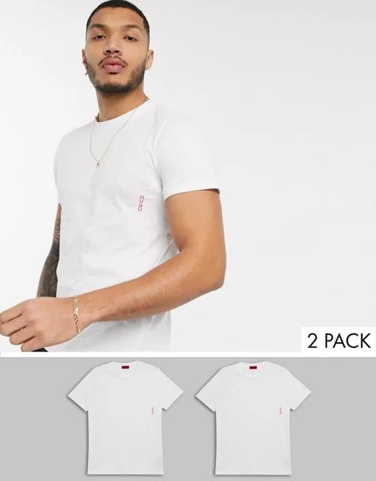 2 pack t-shirts in white